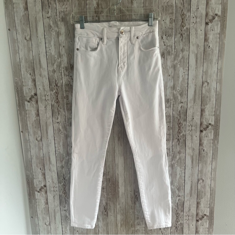 Good American White Classic Jeans Size 27